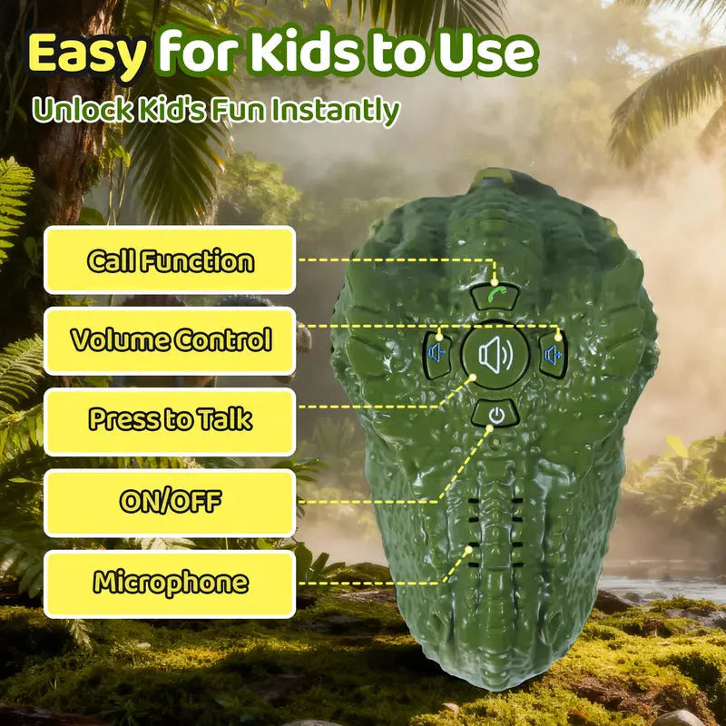 DinoTalk™ Wrist Walkie Talkies - Hands-Free Dino Adventure Play (2-Pack)